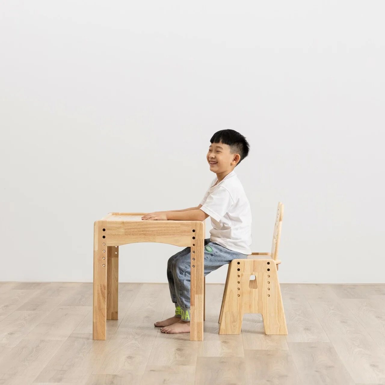 siting on ha furniture table and chair set